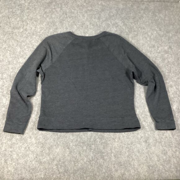 Stateside Women’s Medium Sweatshirt Crew Neck Charcoal Gray Pullover Casual Boho - Picture 5 of 13
